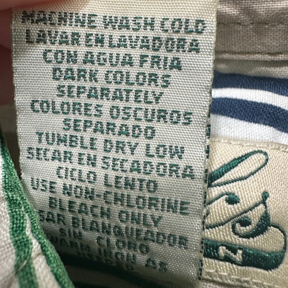 VTG Links Edition Button‎ Up Shirt Men XL Retro Striped Short Sleeve Cotton - Picture 5 of 11